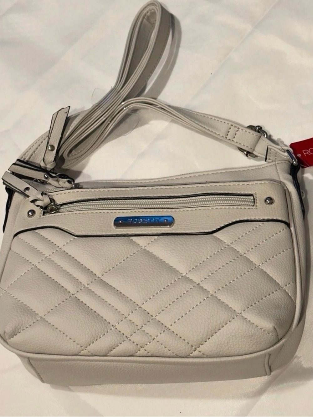 Rosetti Light Gray Crossbody Bag